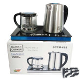 چای ساز بلک کوکر مدل BCTM-68S ظرفیت ۱.۸ لیتر با کتری استیل